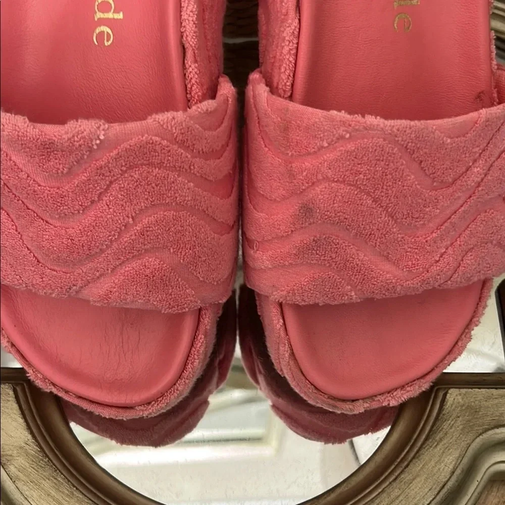 Kate Spade Pink Quilted Sandals